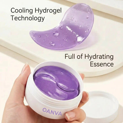 [NEW] OANVA Blueberry Caffeine Hydrogel Eye Mask Pack, Gentle Daily Eye Patches with Blueberry Extract & Caffeine, Moisturizing Hydrate for Sensitive Skin, Depuffs, Brightens Dark Circles, Smoothing Fine Lines (30 Pairs)